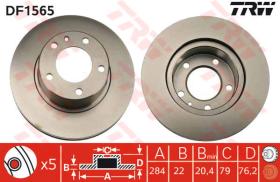 TRW DF1565 - JGO DISCOS FRENO