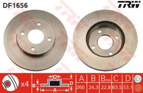  DF1656 - JGO.DISCOS FRENO