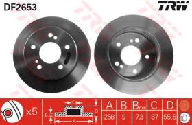 TRW DF2653 - JGO DISCOS FRENO