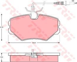 TRW GDB1051 - PASTILLAS DE FRENO TURISMO