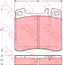 TRW GDB1122 - PASTILLAS DE FRENO TURISMO