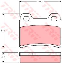 TRW GDB1124 - PASTILLAS DE FRENO TURISMO
