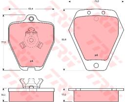 TRW GDB1323 - PASTILLAS DE FRENO TURISMO