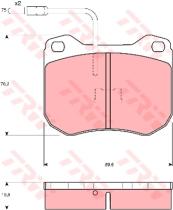 TRW GDB173 - PASTILLAS DE FRENO TURISMO