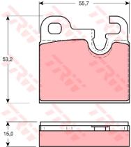 TRW GDB259 - PASTILLAS DE FRENO TRASERAS