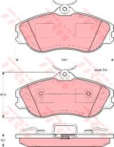 TRW GDB815 - PASTILLAS DE FRENO TURISMO