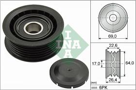 LUK - INA - FAG 532016010 - RODILLO TENSOR CORREA AUXILIA