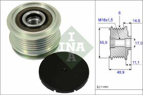 LUK - INA - FAG 535001210 - POLEA LIBRE DE ALTERNADOR