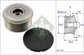 LUK - INA - FAG 535003910 - POLEA LIBRE DE ALTERNADOR