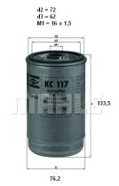 Mahle KC117 - FILTRO COMBUSTIBLE              [*]