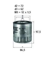 Mahle KC631D - FILTRO COMBUSTIBLE              [*]