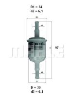 Mahle KL13 - FILTRO DE COMBUSTIBLE