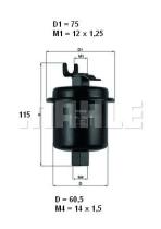  KL185 - FILTRO COMBUSTIBLE              [*]