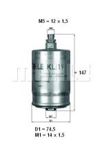 Mahle KL19 - FILTRO COMBUSTIBLE              [*]