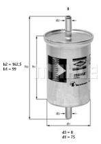 Mahle KL2 - FILTRO COMBUSTIBLE              [*]