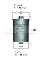  KL204 - FILTRO COMBUSTIBLE              [*]