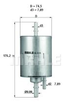 Mahle KL570 - FILTRO COMBUSTIBLE              [*]