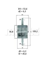 Mahle KL63 - FILTRO COMBUSTIBLE              [*]