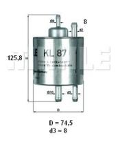 Mahle KL87 - FILTRO COMBUSTIBLE              [*]