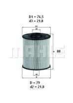 Mahle KX70D - FILTRO COMBUSTIBLE              [*]