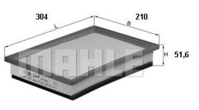 Mahle LX1000 - FILTRO AIRE                     [*]