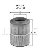 Mahle LX1072 - FILTRO AIRE                     [*]