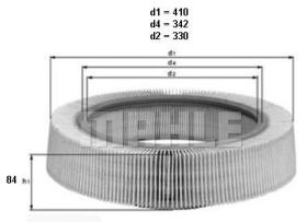 Mahle LX114 - FILTRO AIRE                     [*]