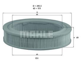 Mahle LX134 - FILTRO AIRE                     [*]