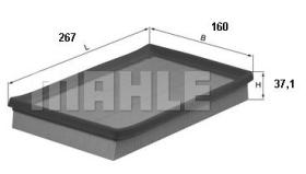 Mahle LX1633 - FILTRO AIRE                     [*]