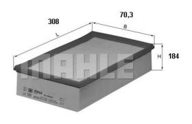 Mahle LX339 - FILTRO AIRE                     [*]