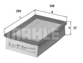 Mahle LX475 - FILTRO AIRE                     [*]