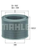 Mahle LX486 - FILTRO AIRE