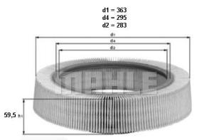 Mahle LX58 - FILTRO AIRE                     [*]