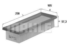 Mahle LX581 - FILTRO AIRE                     [*]