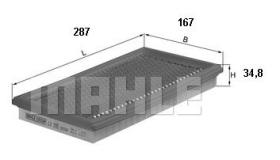 Mahle LX595 - FILTRO AIRE  (USE LX588)   [*]