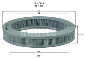 Mahle LX621 - FILTRO AIRE                     [*]