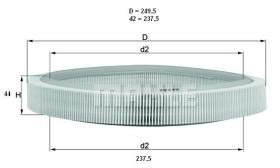 Mahle LX65 - FILTRO AIRE                     [*]