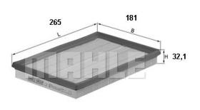 Mahle LX677 - FILTRO AIRE                     [*]