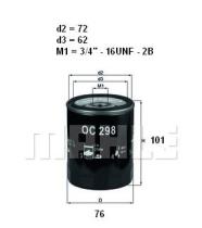 Mahle OC298 - FILTRO ACEITE                   [*]