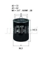 Mahle OC476 - FILTRO ACEITE                   [*]