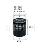 Mahle OC495 - FILTRO ACEITE                   [*]