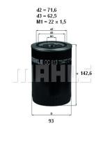 Mahle OC613 - FILTRO ACEITE                   [*]