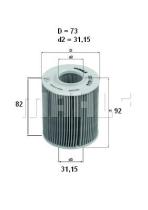 Mahle OX1634D - FILTRO ACEITE                   [*]