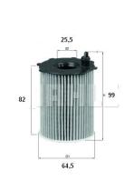 Mahle OX1712D - FILTRO ACEITE                   [*]