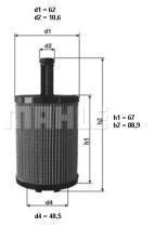 Mahle OX258D - FILTRO ACEITE                   [*]