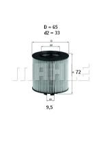Mahle OX341D - FILTRO ACEITE                   [*]