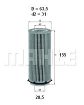 Mahle OX560D - FILTRO ACEITE                   [*]