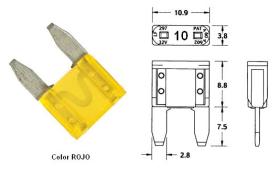 Mai FM10 - FUSIBLE MINI 10 AMP.