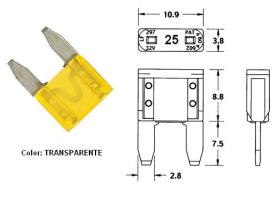 Mai FM25 - FUSIBLE MINI 25 AMP.