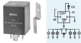 Mai IE03 - INT.NORMA DIN C/B C/REMOL 12V